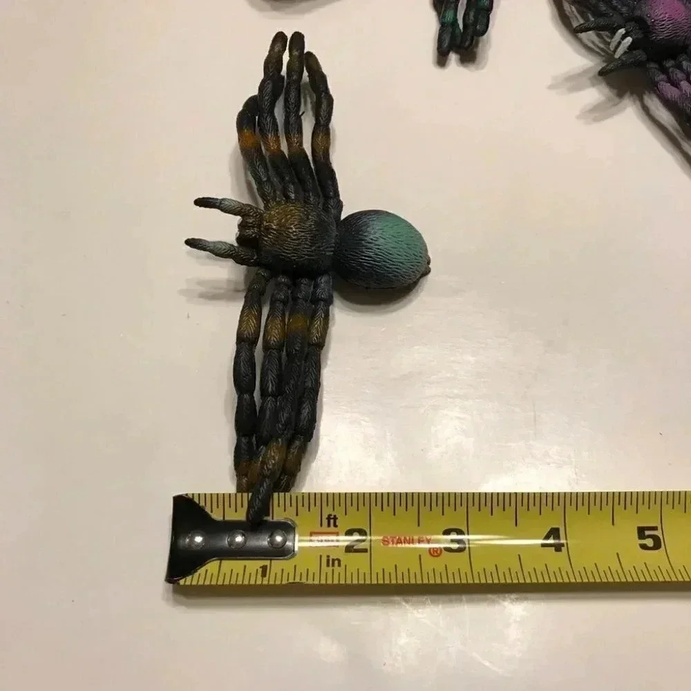 Black Spider Napkin Rings 1994 Bendable Halloween